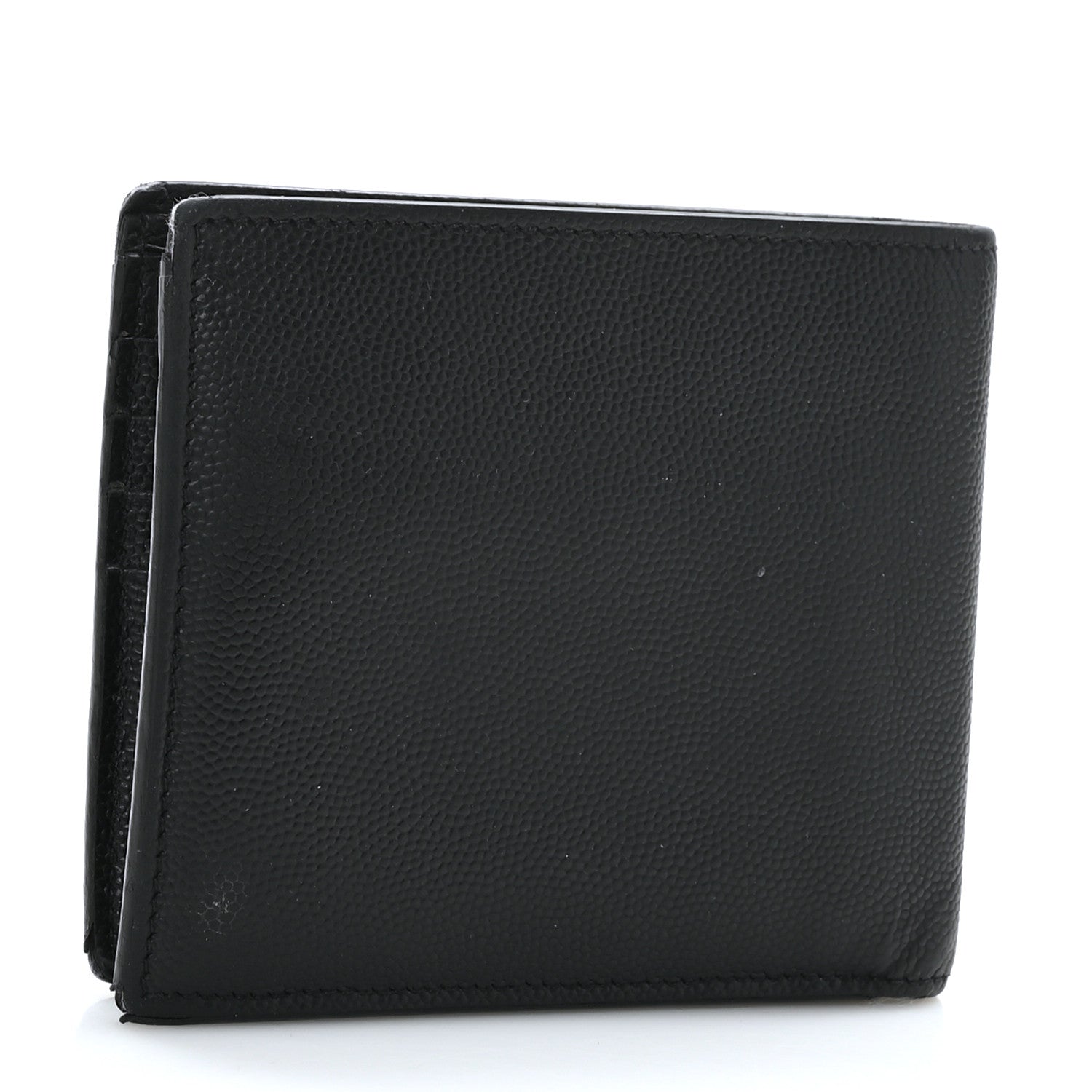 Saint Laurent Grain De Poudre Portefeuille Bi-Fold Wallet Black 3 of 10