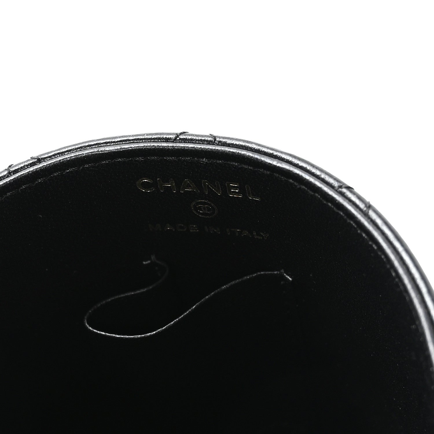 Chanel Calfskin Quilted Mini Basket Top Handle Vanity Case Black 6 of 11