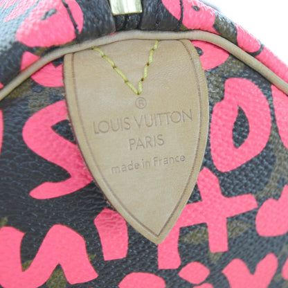 Louis Vuitton Monogram Graffiti Speedy 30 Fuchsia 9 of 13