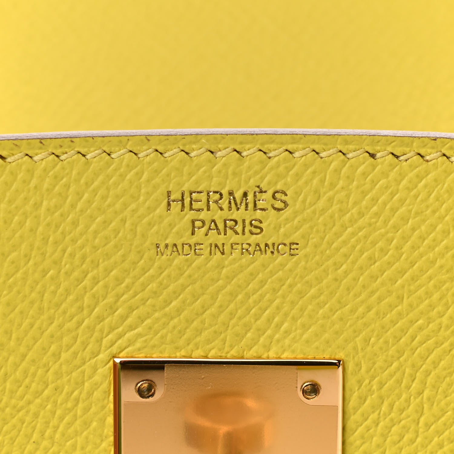 Hermes Epsom Birkin 30 Lime 8 of 11