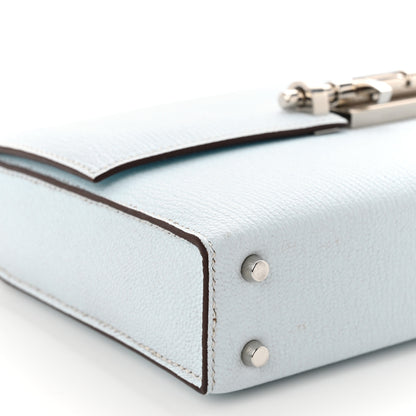 Hermes Chevre Mysore Mini Verrou Chaine Bag Bleu Brume 9 of 13