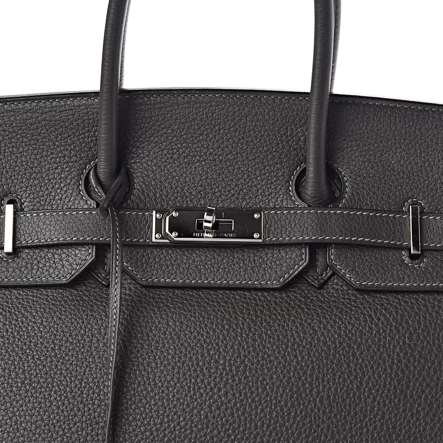 Hermes Taurillon Clemence Birkin 35 Graphite 37 of 37