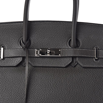 Hermes Taurillon Clemence Birkin 35 Graphite 37 of 37