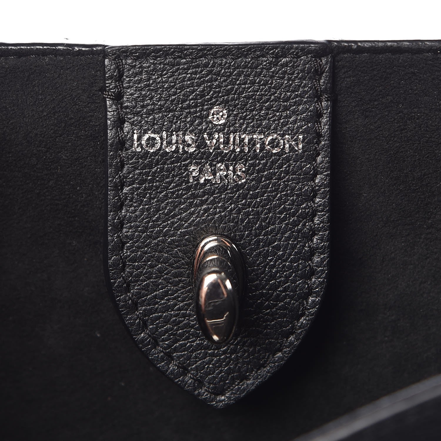 Louis Vuitton Calfskin Lockme Cabas Black 7 of 16