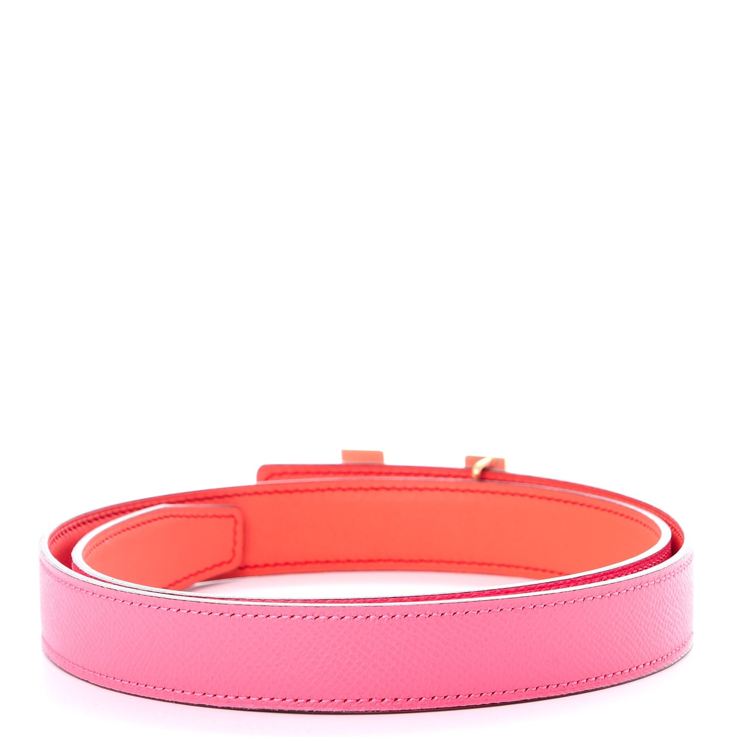 Swift Epsom 24mm Mini Constance Belt 80 Orange Poppy Rose Azalee