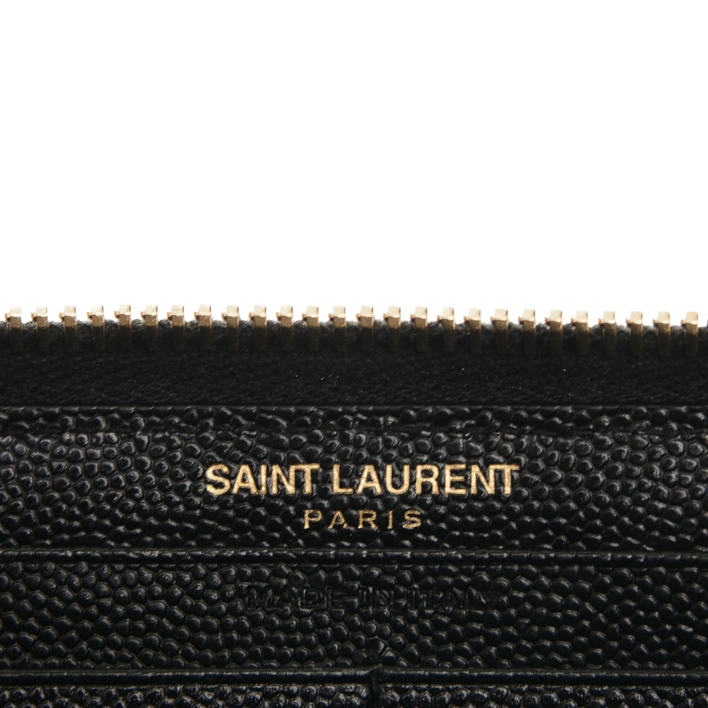 Grain De Poudre Matelasse Chevron Monogram Zip Around Wallet Black