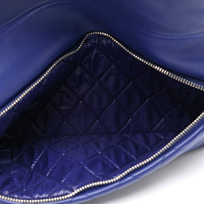 Chanel Lambskin Quilted CC Beauty Clutch Blue 4 of 7