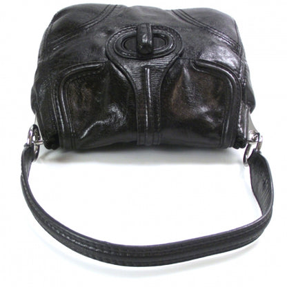 Prada Vitello Shine Turnlock Flap Shoulder Bag Black 6 of 12