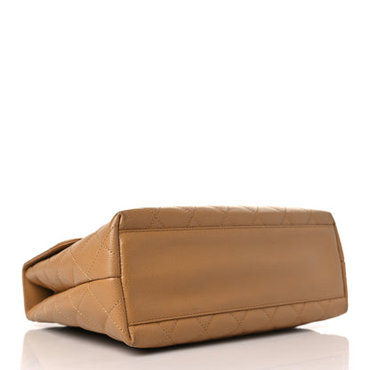 Chanel Caviar Quilted Jumbo Kelly Flap Beige 4 of 8