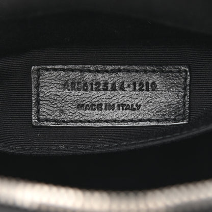 Saint Laurent Calfskin Studded Matelasse Monogram Lou Camera Bag Black 7 of 10