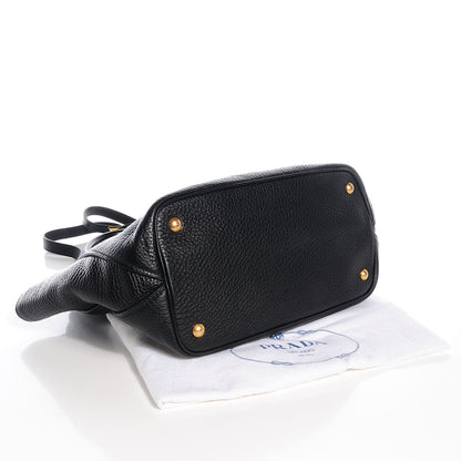 Prada Vitello Daino Top Handle Tote Nero Black 4 of 10