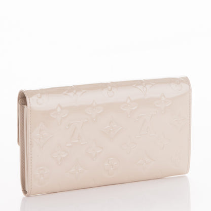 Louis Vuitton Vernis Sarah Wallet Blanc Corail 3 of 7