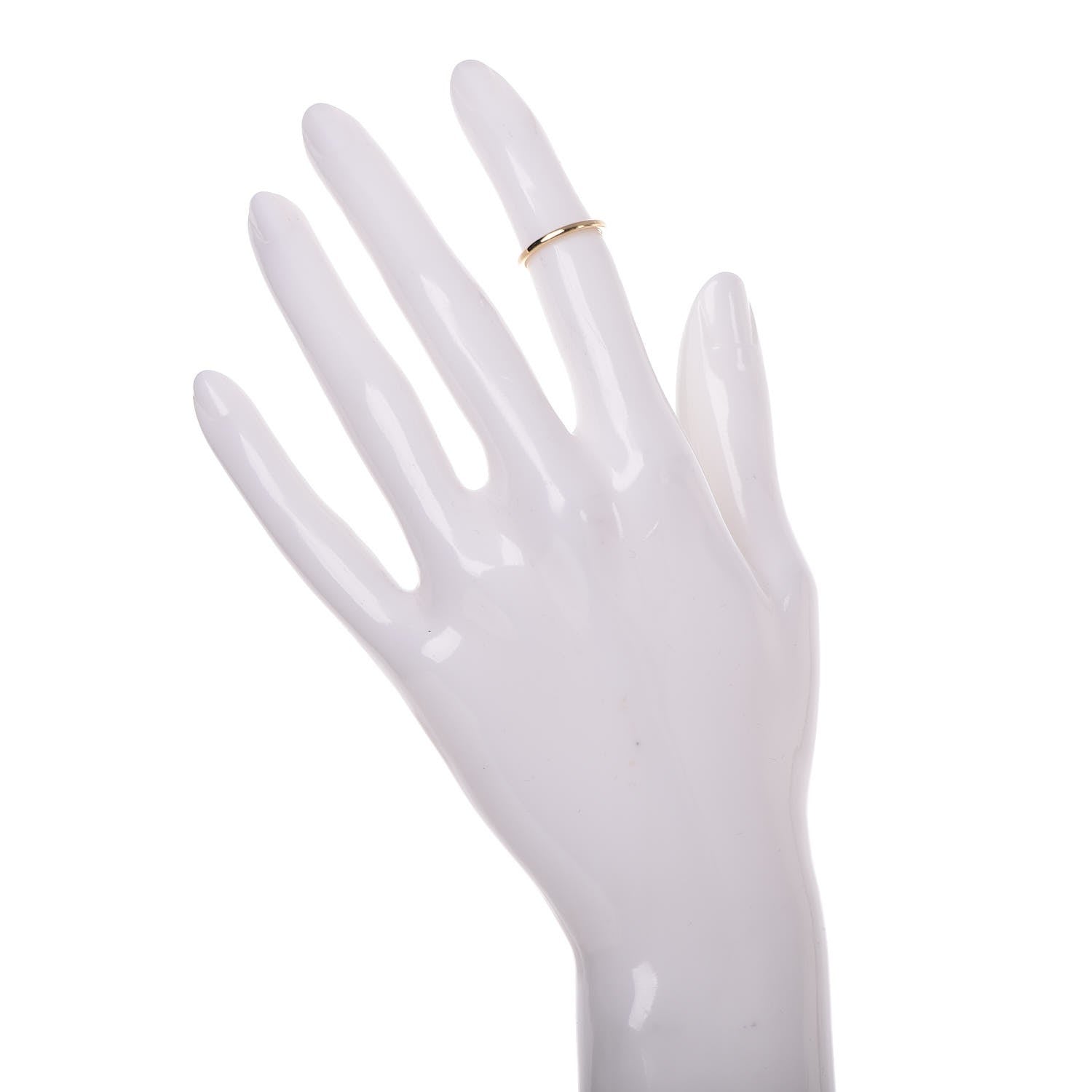 Tiffany 18K Yellow Gold Classic Wedding Band Ring 45.5 3.5 2 of 4