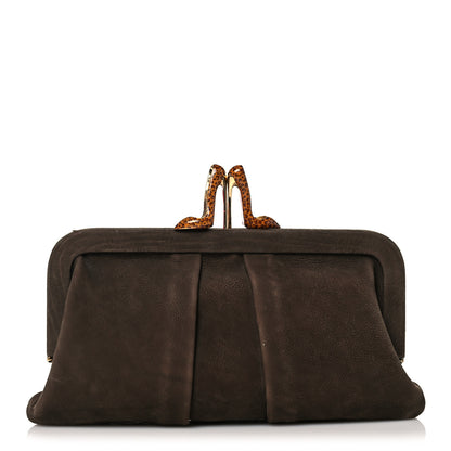 Christian Louboutin Suede Miss Loubi Clutch Clutch Brown 1 of 15