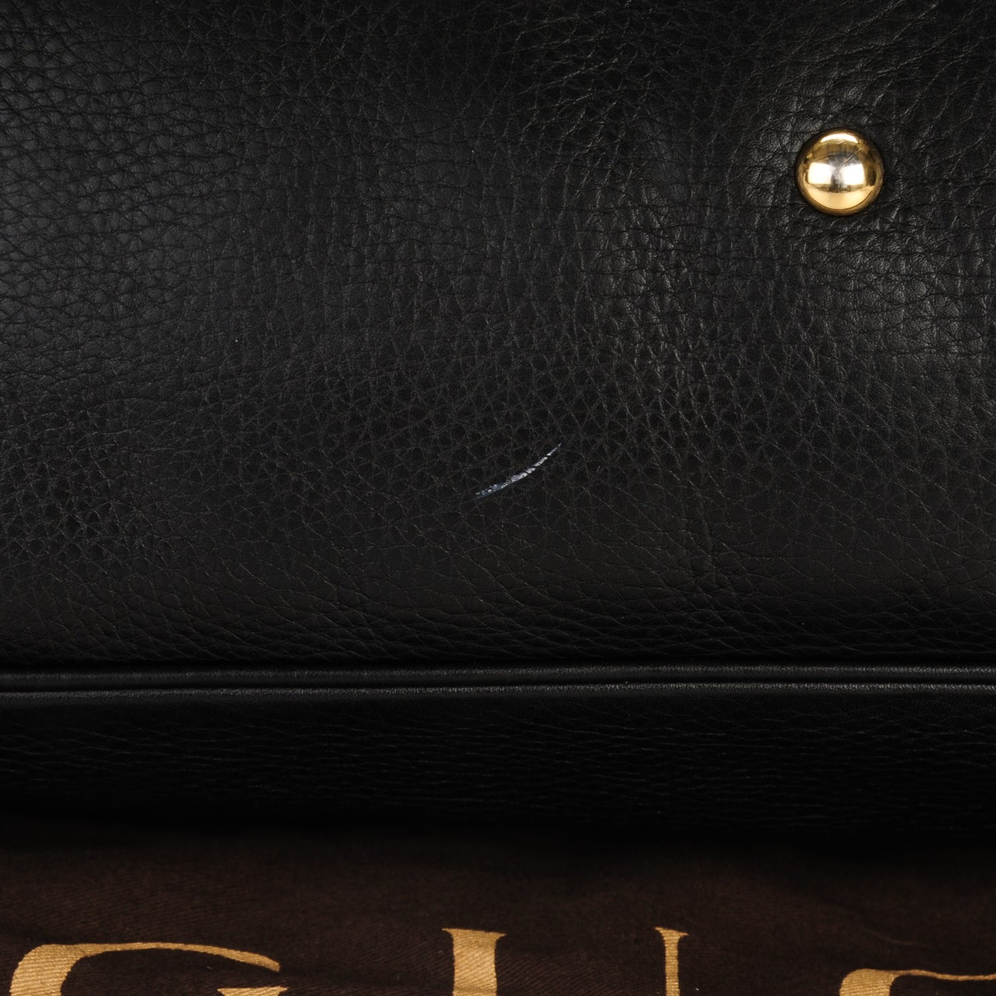 Pebbled Calfskin Medium 1973 Top Handle Satchel Black