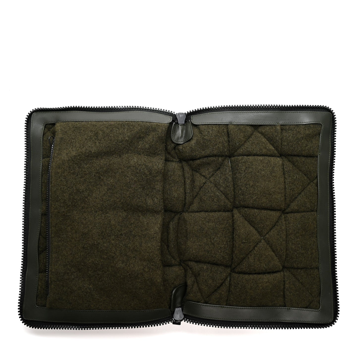 Calfskin Maxi Intrecciato Puffy Laptop Pouch Camping