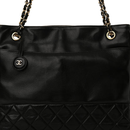 Chanel Lambskin Shopping Tote Black 9 of 12