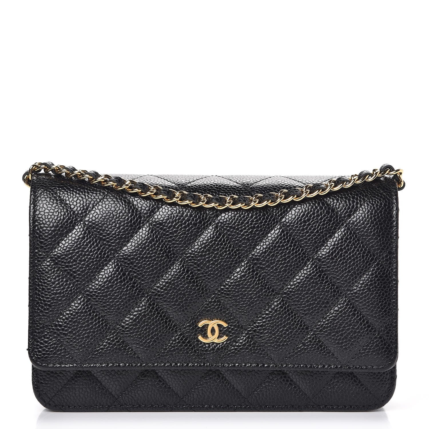 Chanel Caviar Quilted Wallet On Chain WOC Black 1 of 9