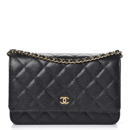 Chanel Caviar Quilted Wallet On Chain WOC Black 1 of 9