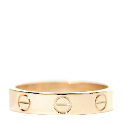 Cartier 18K Yellow Gold 3.5mm LOVE Wedding Band Ring 49 4.75 1 of 5