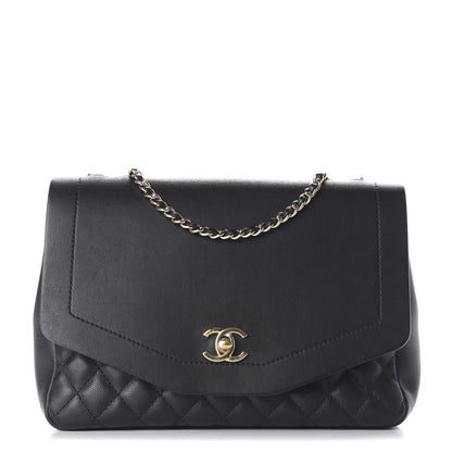 Chanel Calfskin Caviar Quilted Flap Black 1 of 9