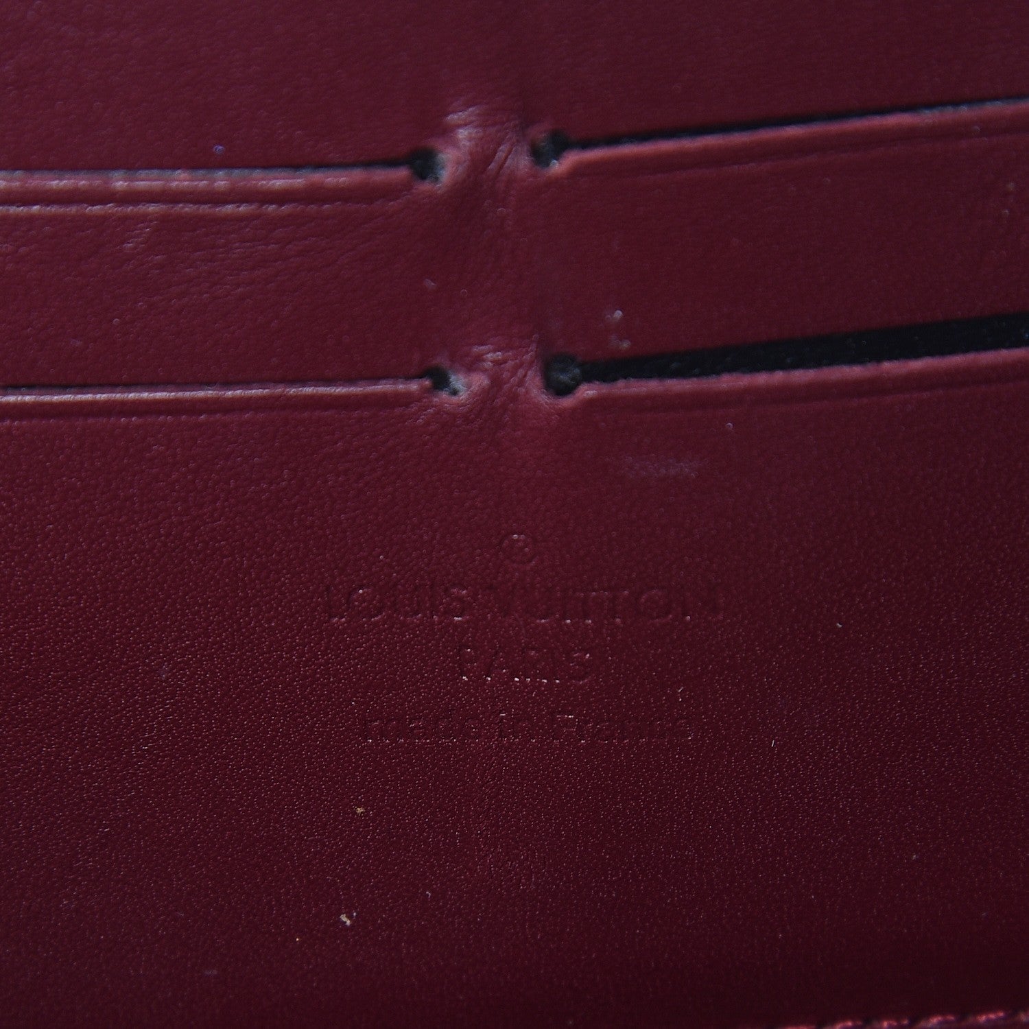 Louis Vuitton Vernis Zippy Wallet Rouge Fauviste 6 of 7