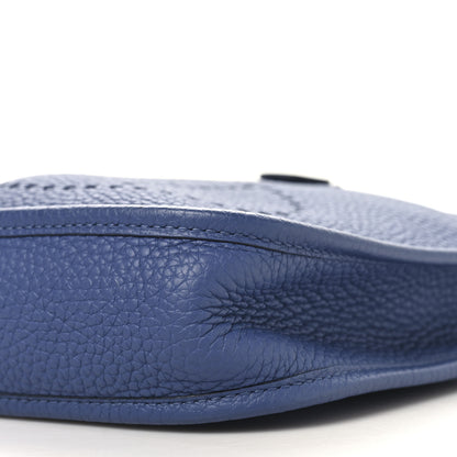 Hermes Taurillon Clemence Evelyne TPM Bleu Brighton 10 of 10