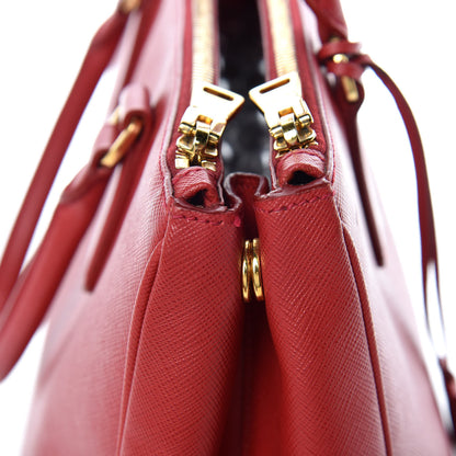 Prada Saffiano Medium Galleria Double Zip Tote Fuoco 18 of 20