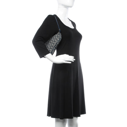 Christian Dior Monogram Mini Saddle Pochette Navy 2 of 10