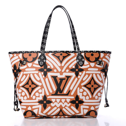 Louis Vuitton Monogram Giant Crafty Neverfull MM Creme Caramel 2 of 10