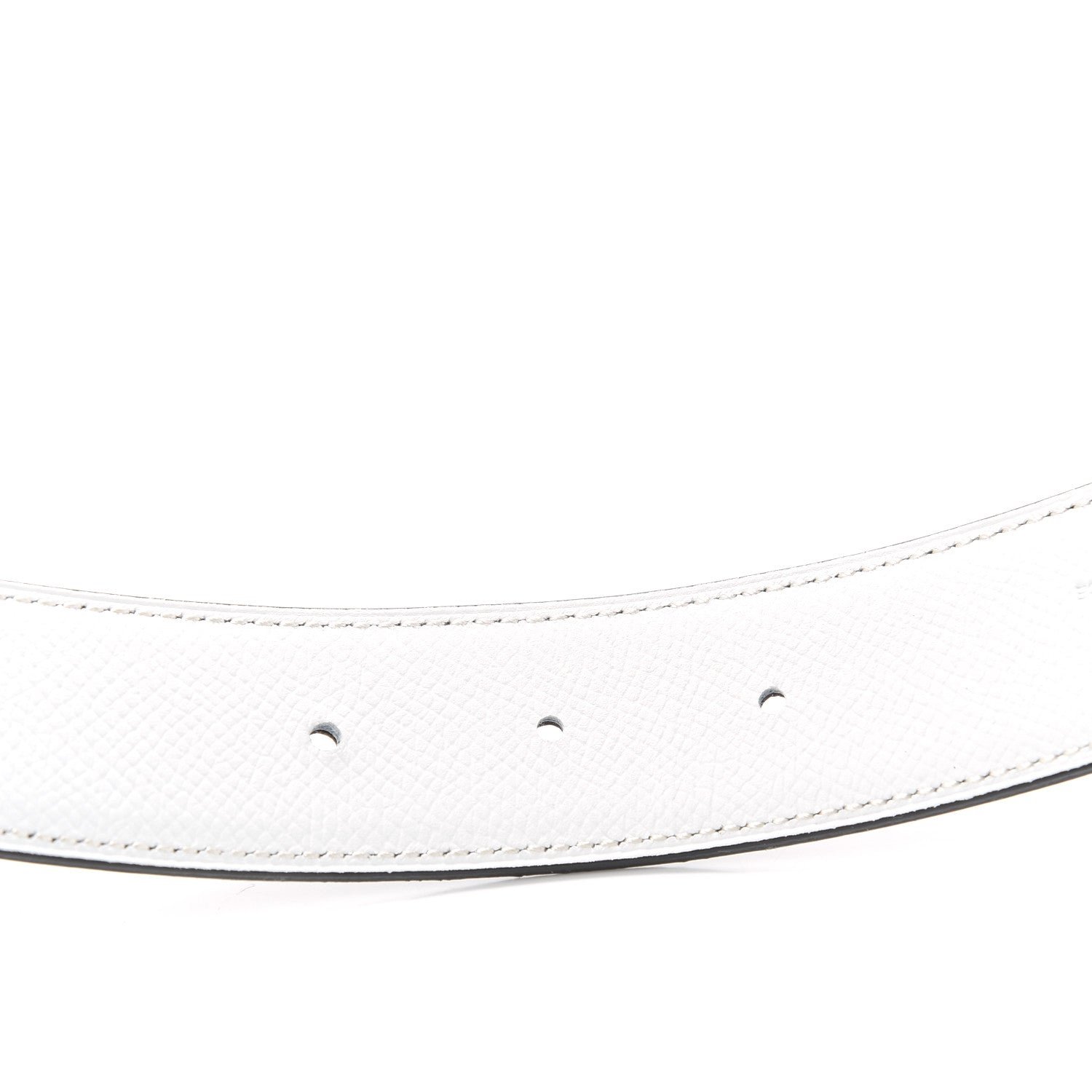Hermes Epsom 32mm H Hippique Belt 85 Etoupe White 5 of 7