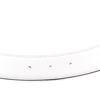 Hermes Epsom 32mm H Hippique Belt 85 Etoupe White 5 of 7
