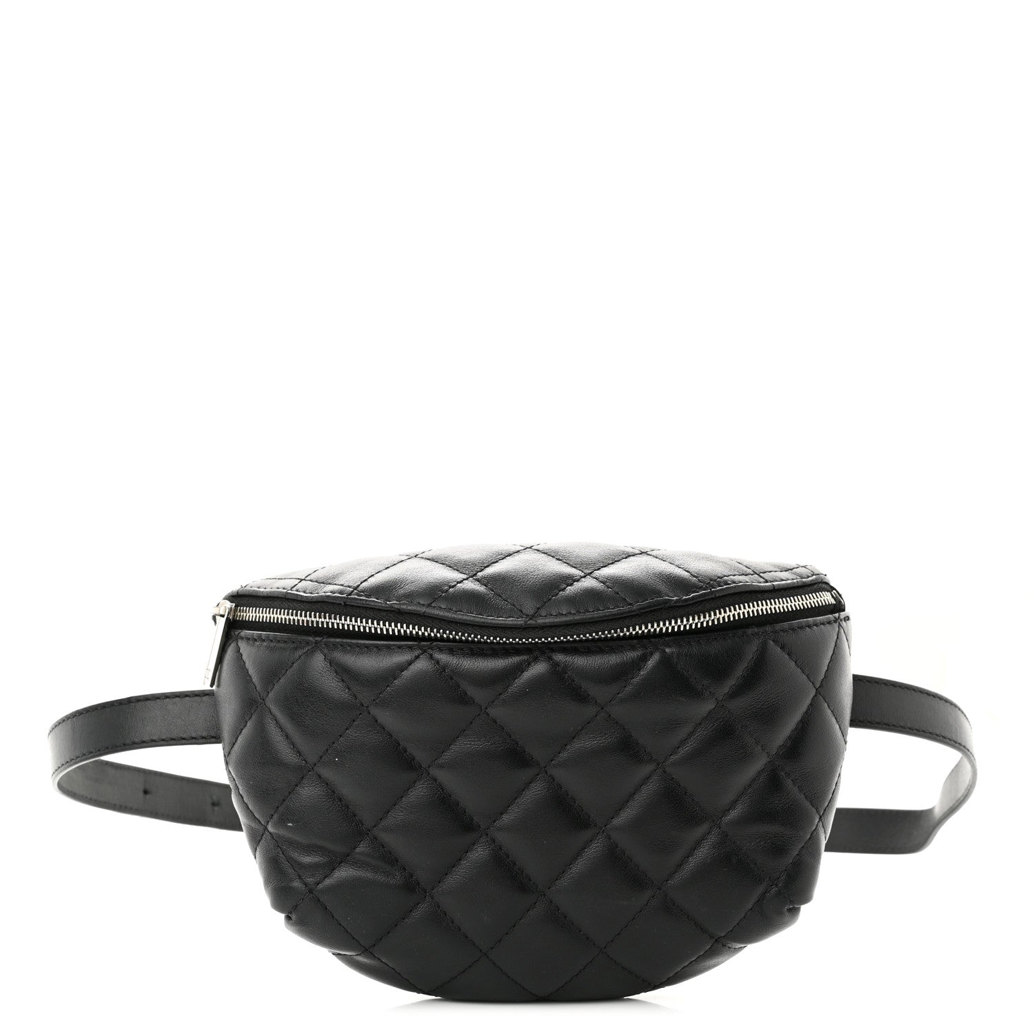 Chanel Calfskin Quilted Waist Belt Bag Black 1 of 13