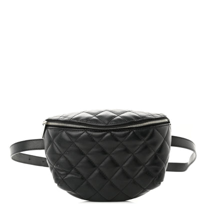 Chanel Calfskin Quilted Waist Belt Bag Black 1 of 13