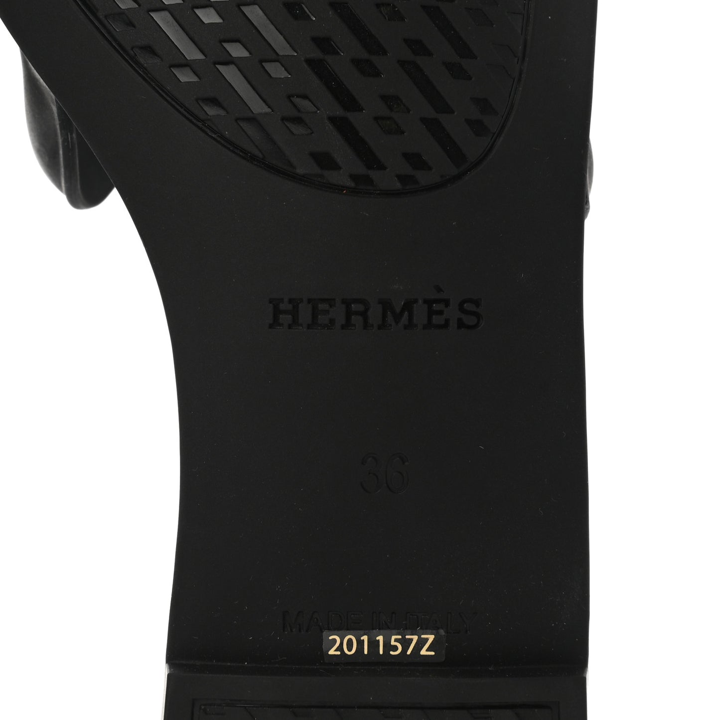 Rubber Aloha Sandals 36 Black
