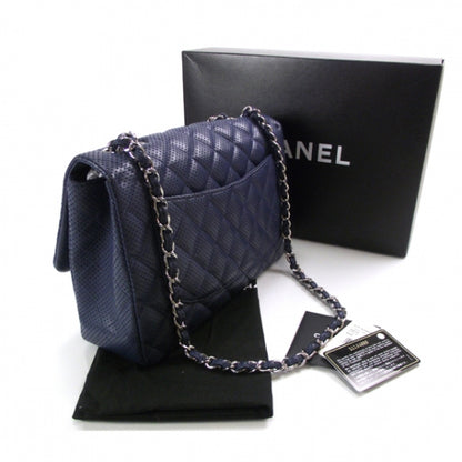 Chanel Lambskin Perforated Jumbo Flap 3 of 12
