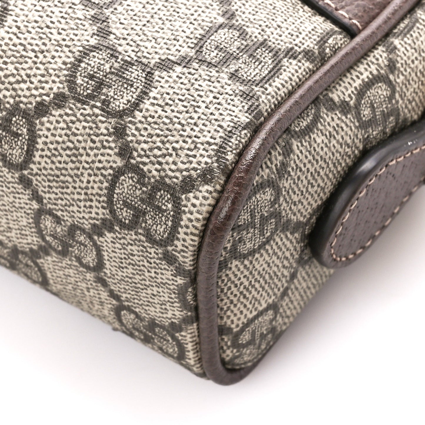 GG Supreme Monogram Web Mini Ophidia Shoulder Bag Brown