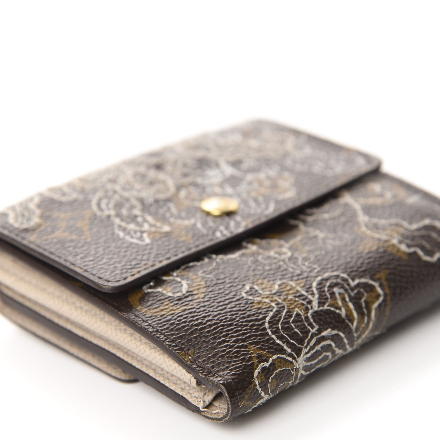 Monogram Dentelle Elise Wallet Silver