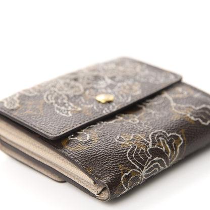 Louis Vuitton Monogram Dentelle Elise Wallet Silver 6 of 11