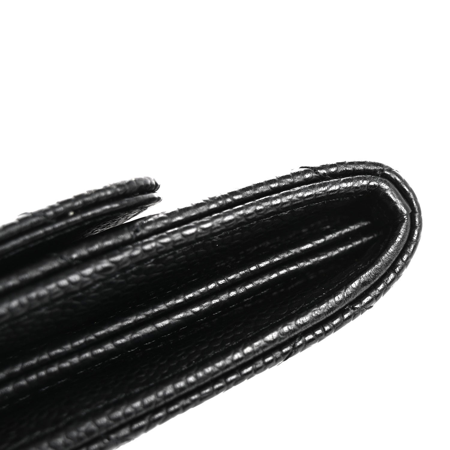 Chanel Caviar Quilted Large Gusset Flap Wallet Black 10 of 10