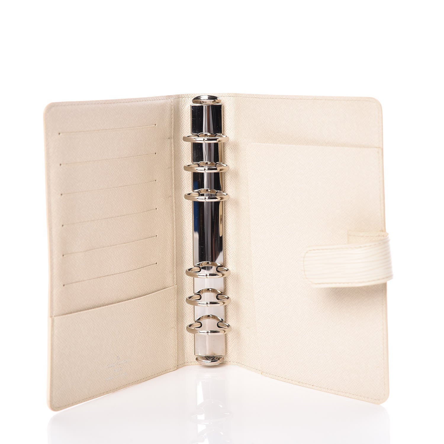 Louis Vuitton Epi Medium Ring Agenda Cover Ivory 5 of 10