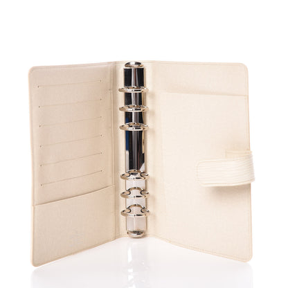 Louis Vuitton Epi Medium Ring Agenda Cover Ivory 5 of 10