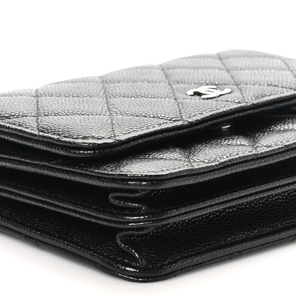 Chanel Caviar Quilted Mini Wallet On Chain WOC Black 8 of 9