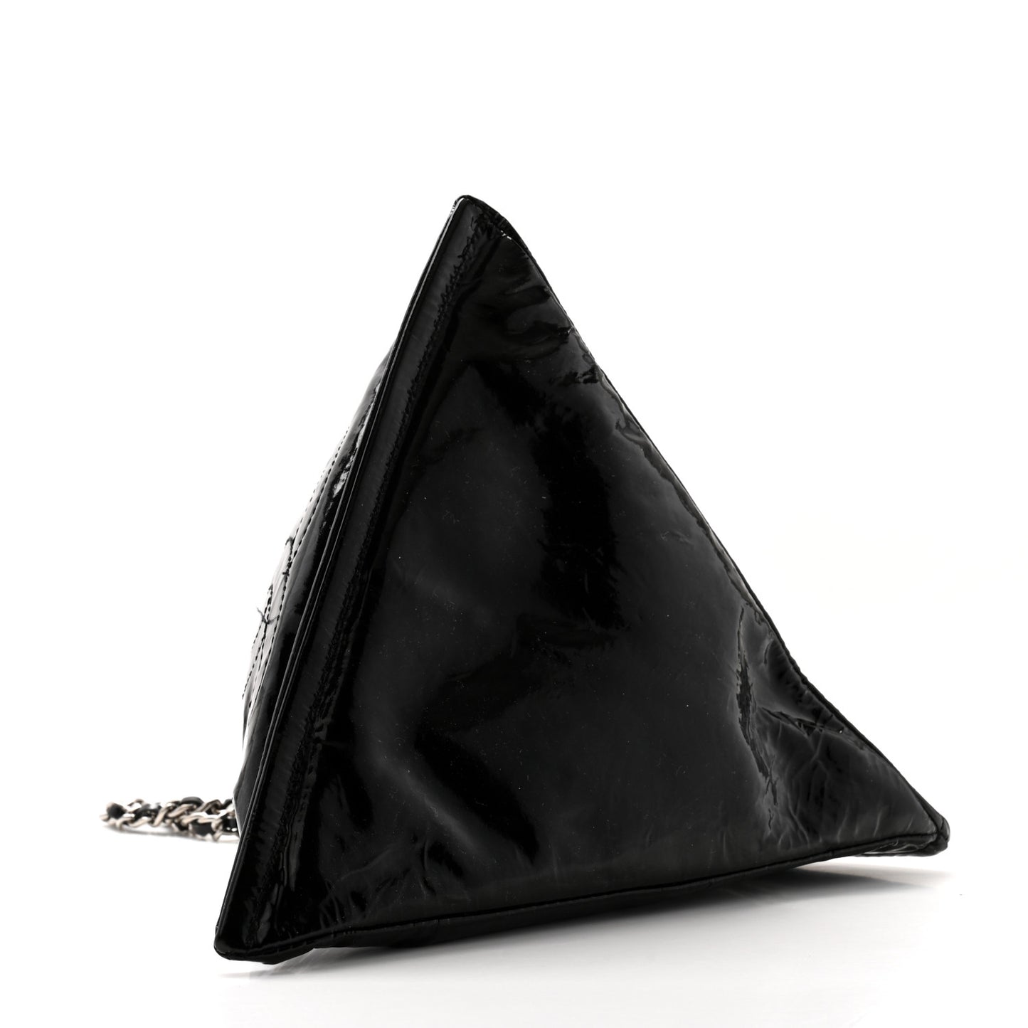 Patent Small Bonbons Wristlet Black