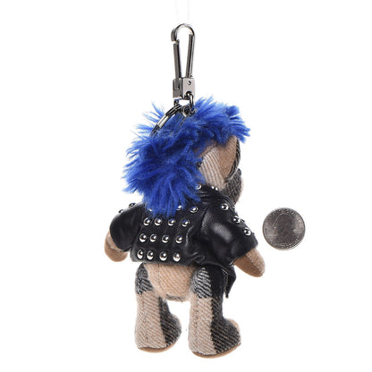 Burberry Cashmere Thomas Punk Teddy Bear Keychain Charm Camel 2 of 4