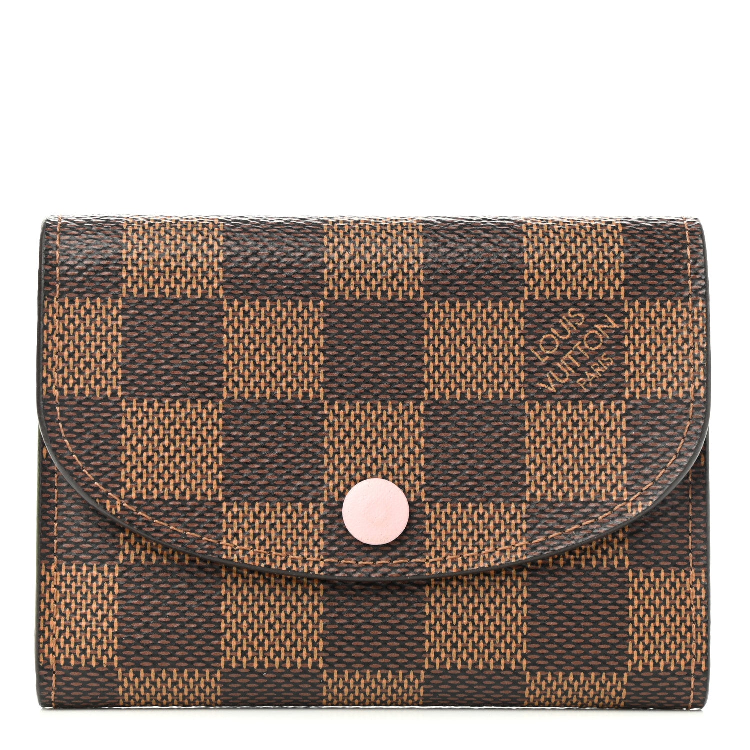 Louis Vuitton Damier Ebene Rosalie Coin Purse Rose Ballerine 1 of 9