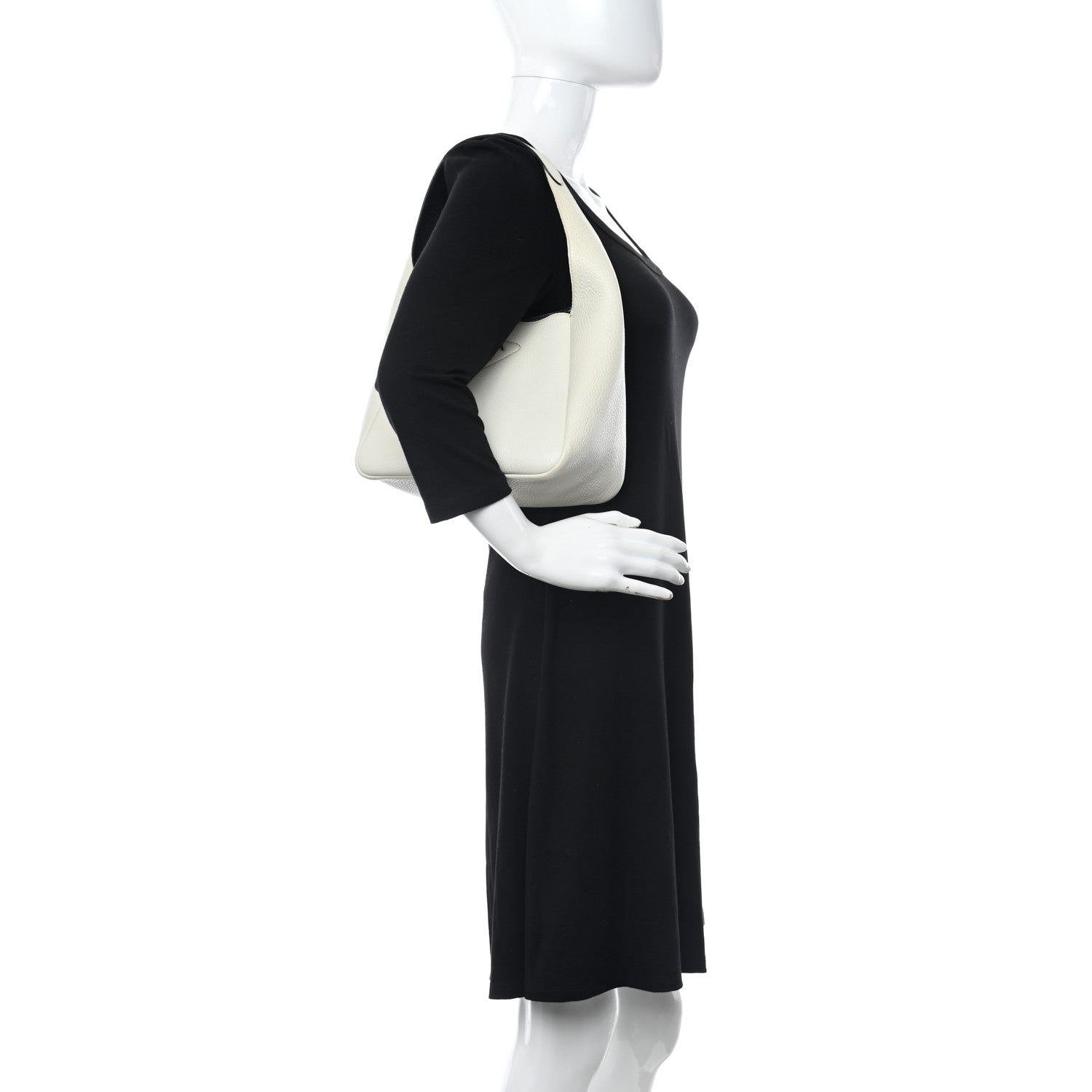 Prada Vitello Daino Soft Dynamique Hobo Talco Black 2 of 11