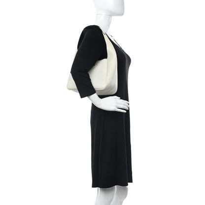 Prada Vitello Daino Soft Dynamique Hobo Talco Black 2 of 11