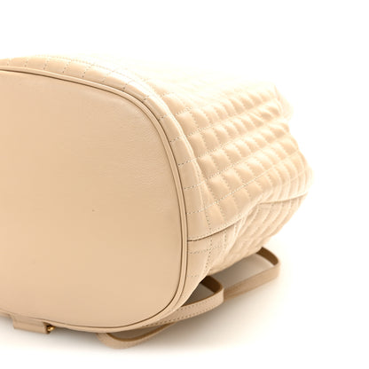 Celine Calfskin Quilted Small C Backpack Nude 10 of 10