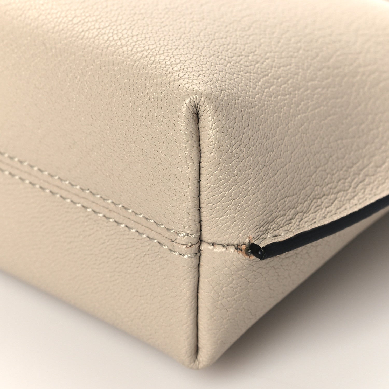 Burberry Grainy Calfskin Wristlet Clutch Stone 9 of 9